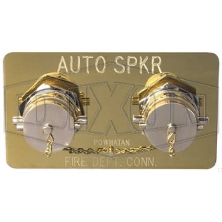 Dixon The Right Connection 24-385 Wall Plate, 3-3/8 in Nominal, Brass, Domestic WP2H-ASSP-C